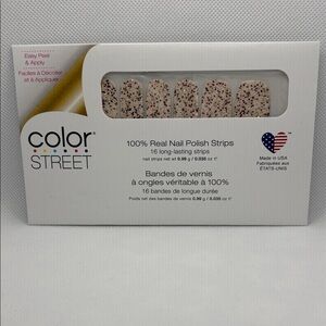 💅 3/$10 - Color Street Confetti Glitter Nail Strips - Pink Peppercorn